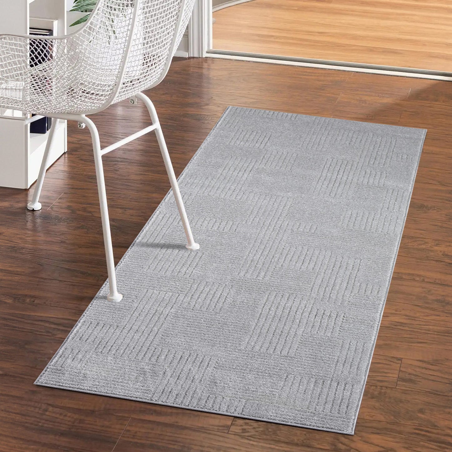 Fendi 177 grau Moderner Designer Teppich
