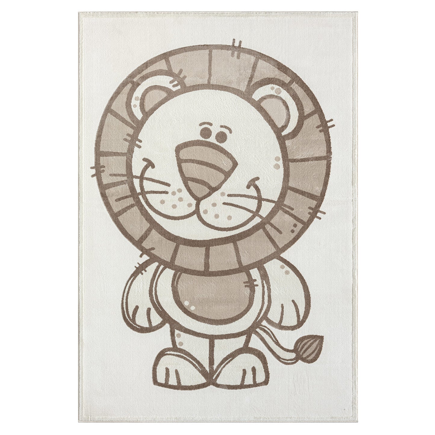Luna 717 creme / Kinderteppich Löwe