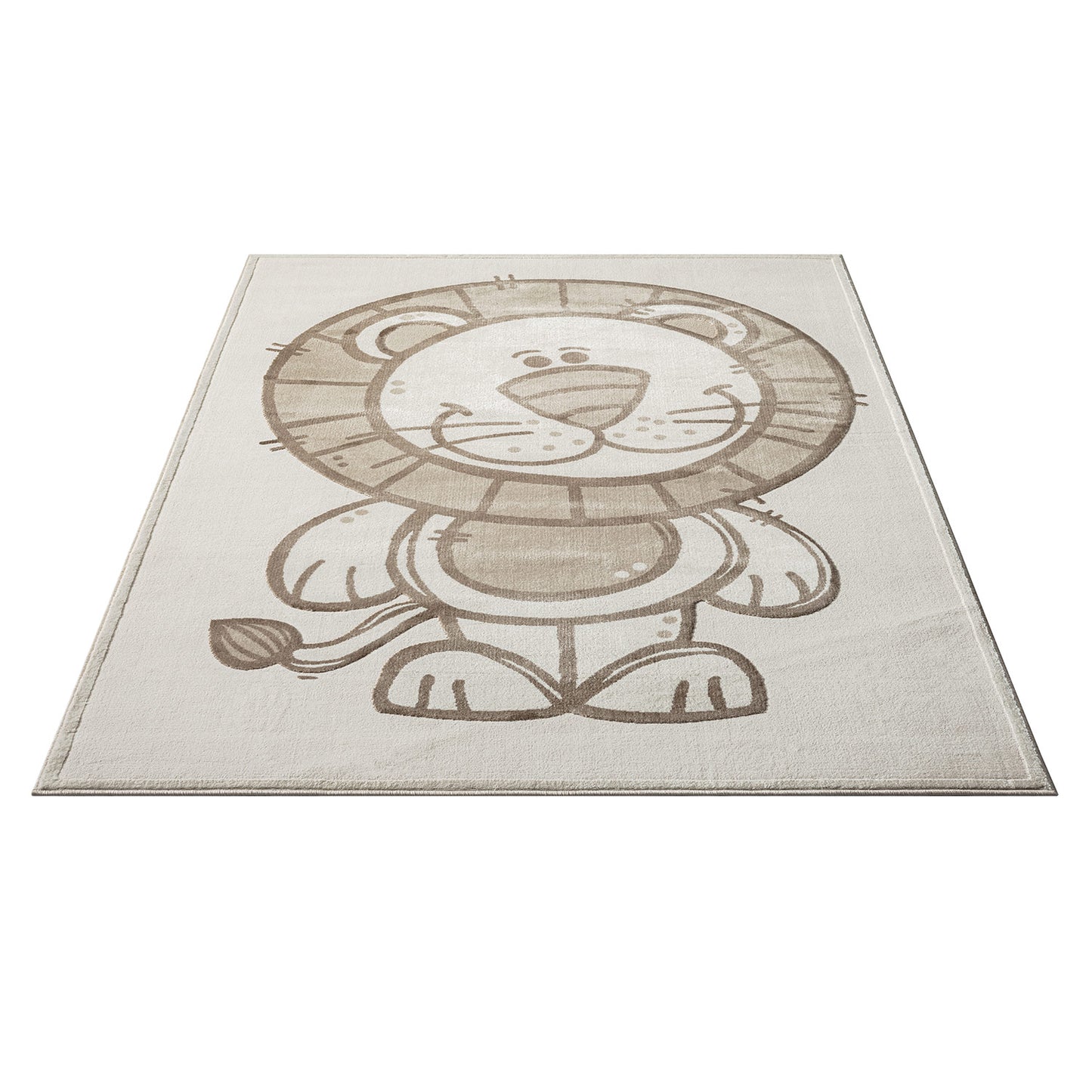 Luna 717 creme / Kinderteppich Löwe