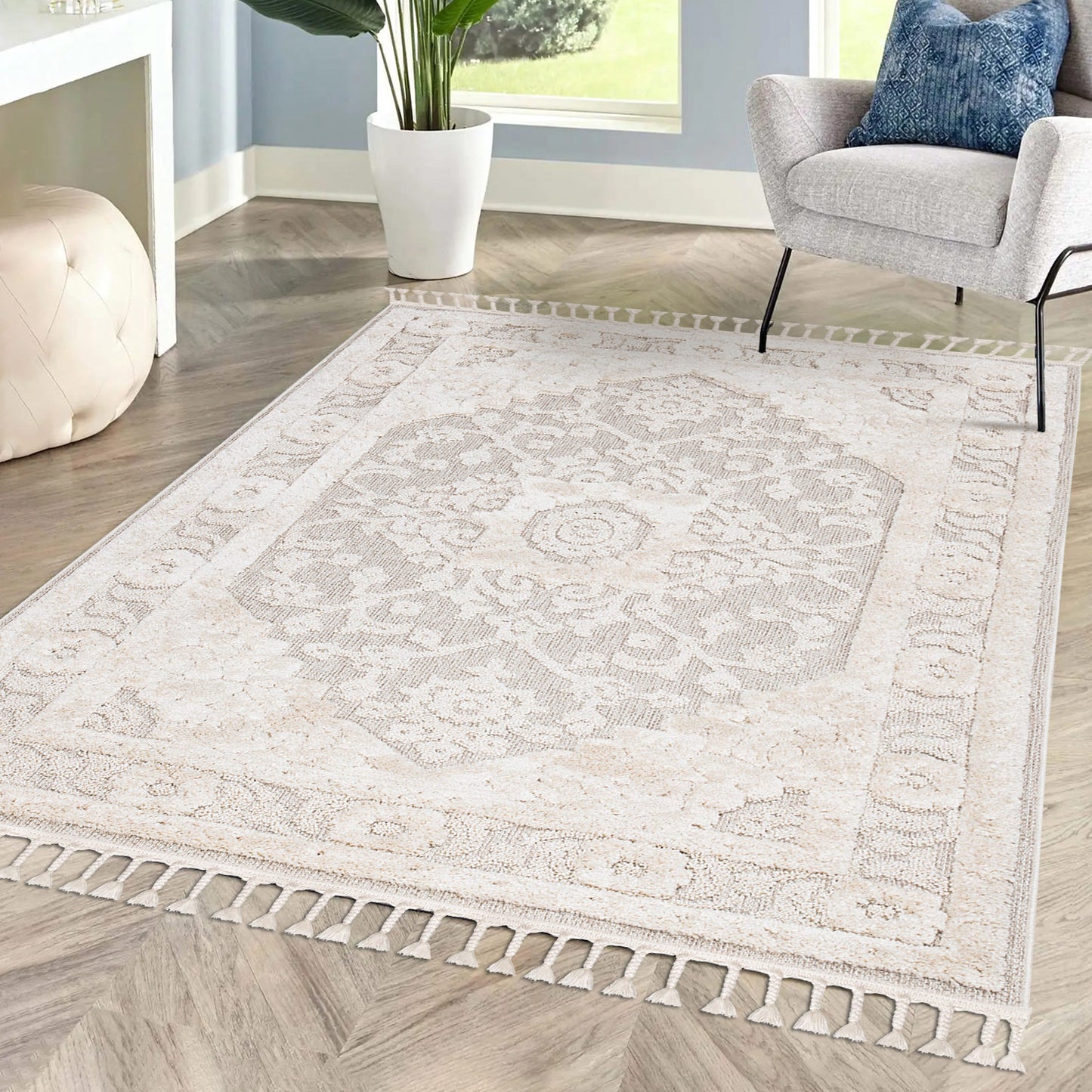 Valentina 732 creme Boho-Chic Style Teppich