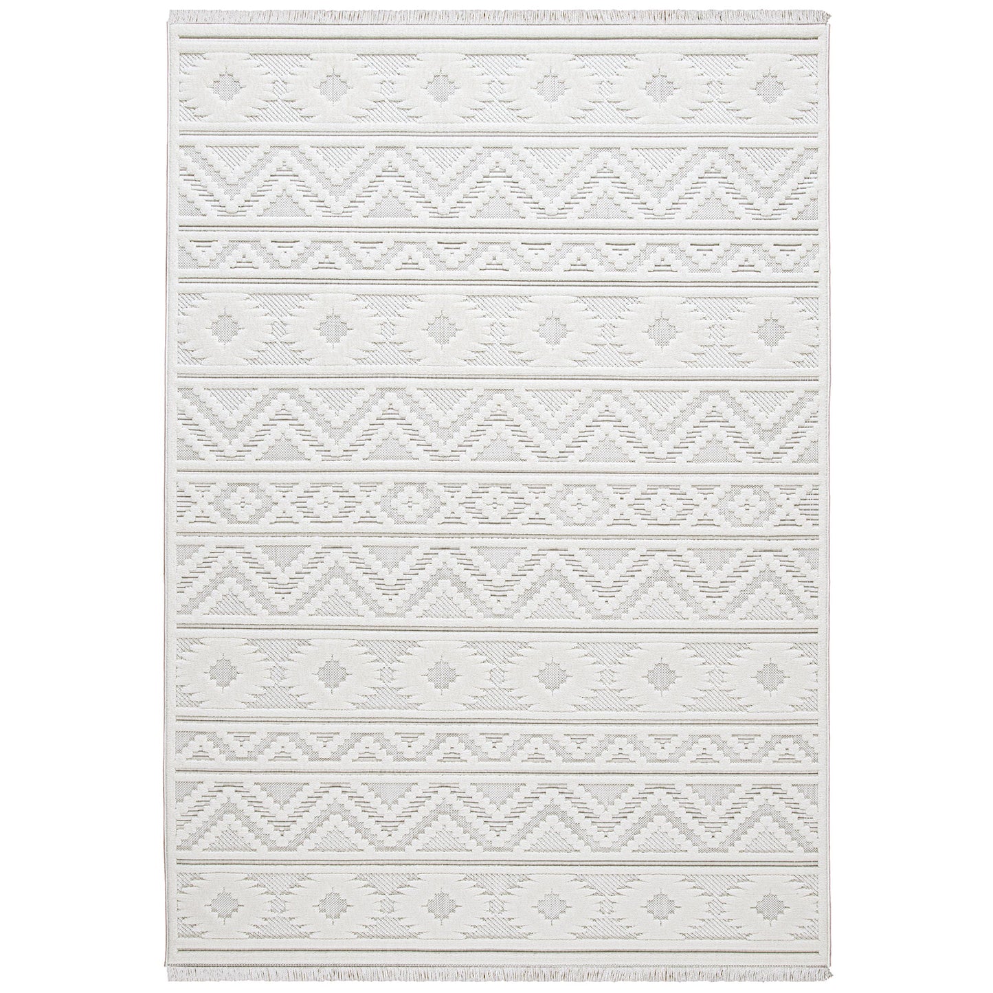 Range 9820 creme hochqualitativer Boho-Designer Teppich, moderne Musterung