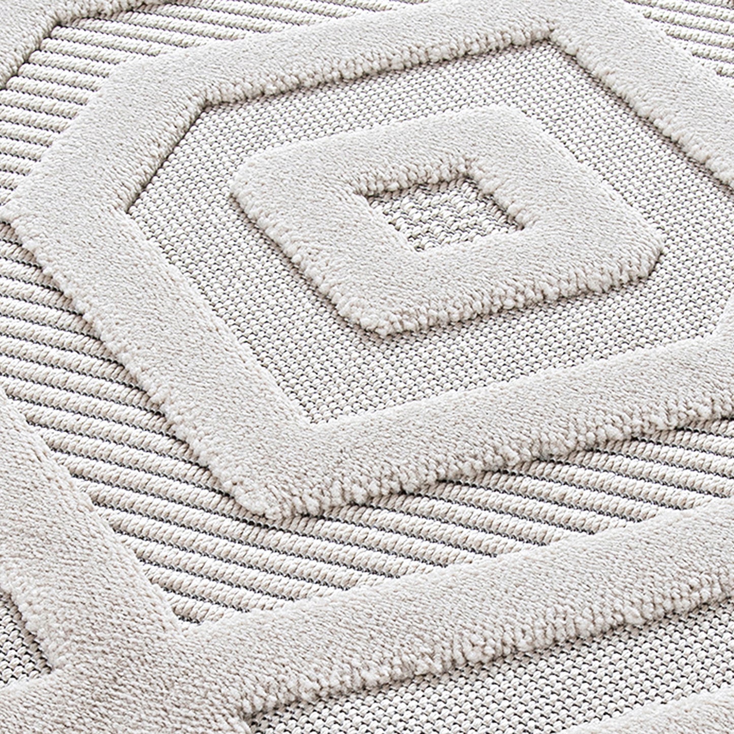 Range 9800 beige hochqualitativer Boho-Designer Teppich, moderne Musterung
