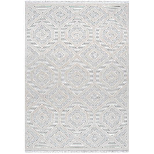 Range 9800 beige hochqualitativer Boho-Designer Teppich, moderne Musterung