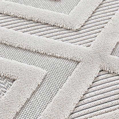Range 9800 beige hochqualitativer Boho-Designer Teppich, moderne Musterung