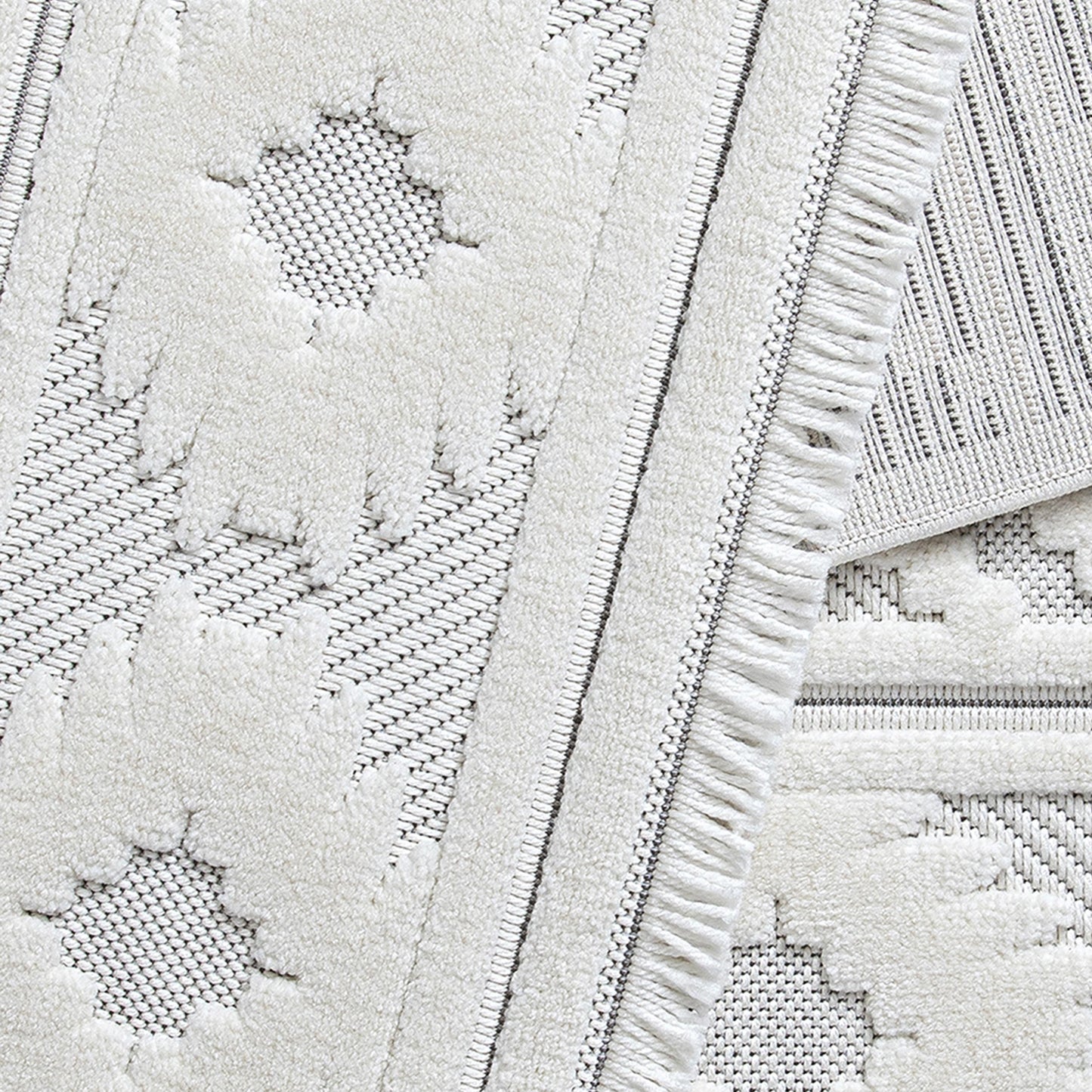 Range 9820 creme hochqualitativer Boho-Designer Teppich, moderne Musterung