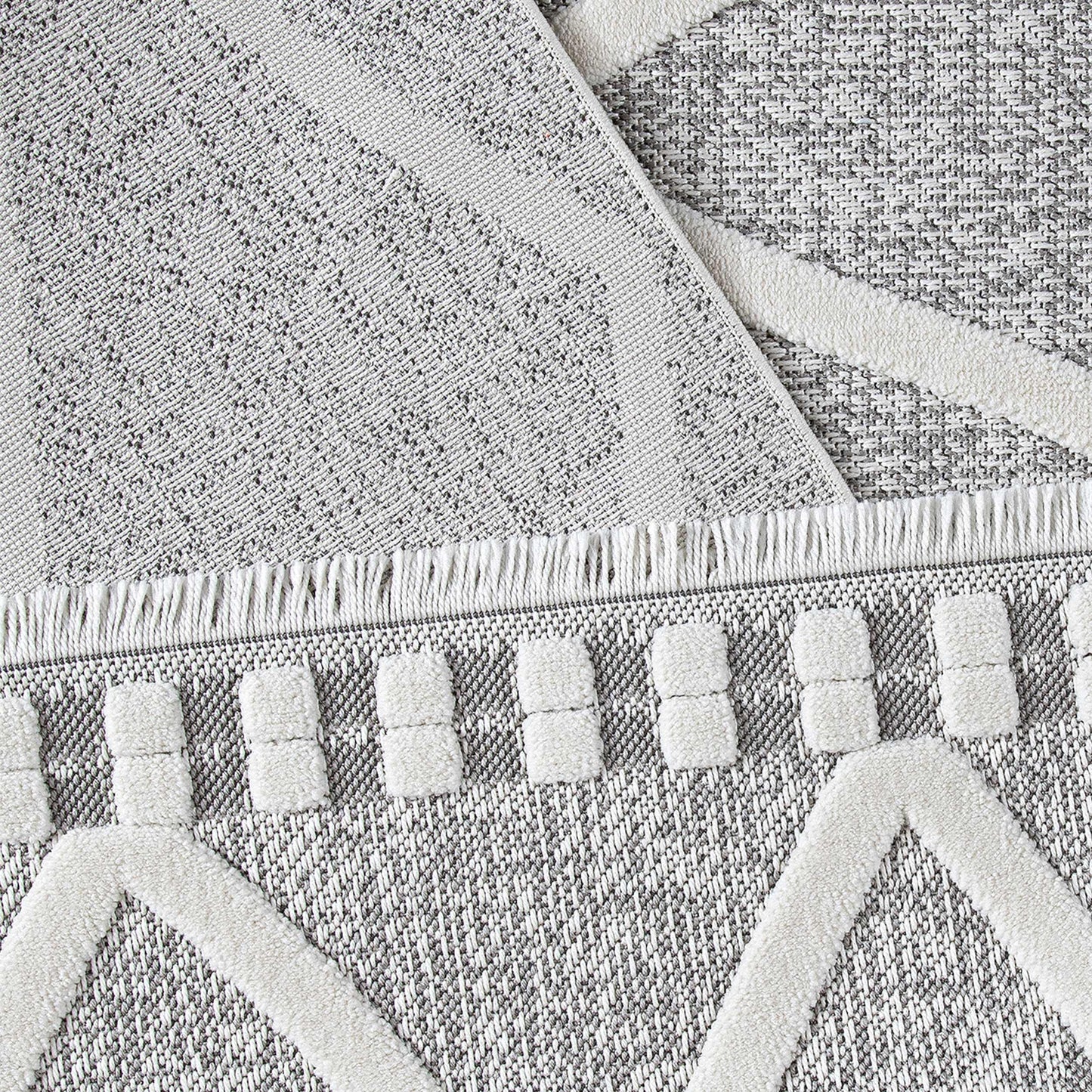 Range 9810 grau hochqualitativer Boho-Designer Teppich, moderne Musterung