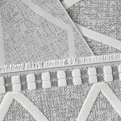 Range 9810 grau hochqualitativer Boho-Designer Teppich, moderne Musterung