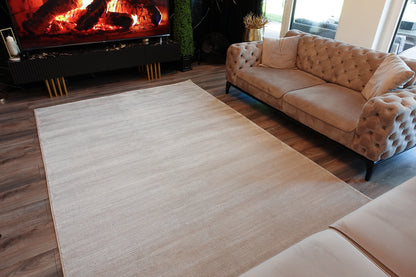 Lima 1050 beige hochqualitativer Moderner Designer Teppich