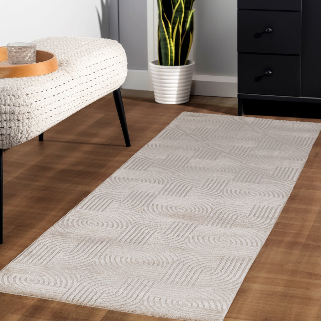 Alice 1112 beige Designer teppich, 3D-Effekt