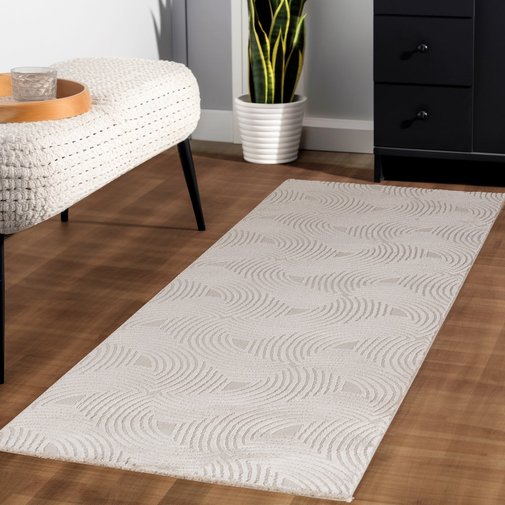Alice 1113 beige Designer teppich, 3D-Effekt