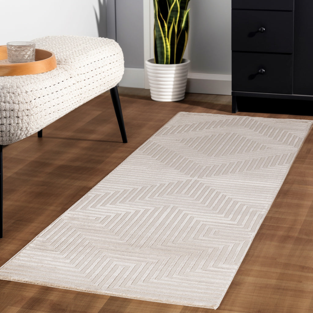 Alice 1115 beige Designer teppich, 3D-Effekt