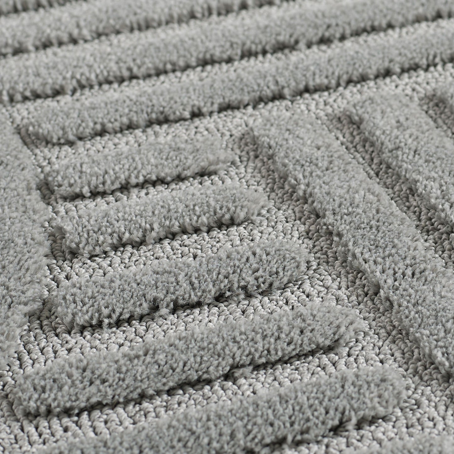 Aliya 1121 silber Boho-Stil Teppich Hochtief Musterung