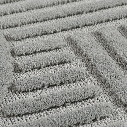 Aliya 1121 silber Boho-Stil Teppich Hochtief Musterung