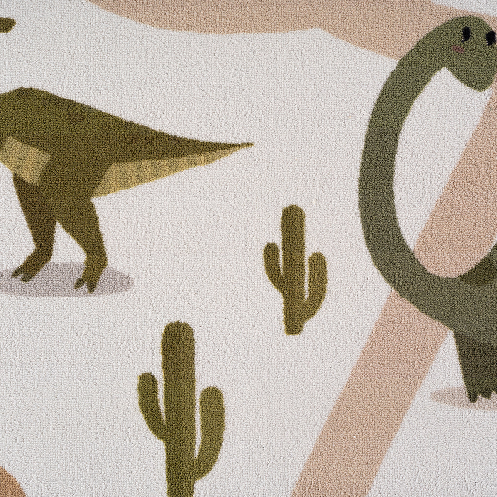 Mini 1131 creme Dinosaurier Muster