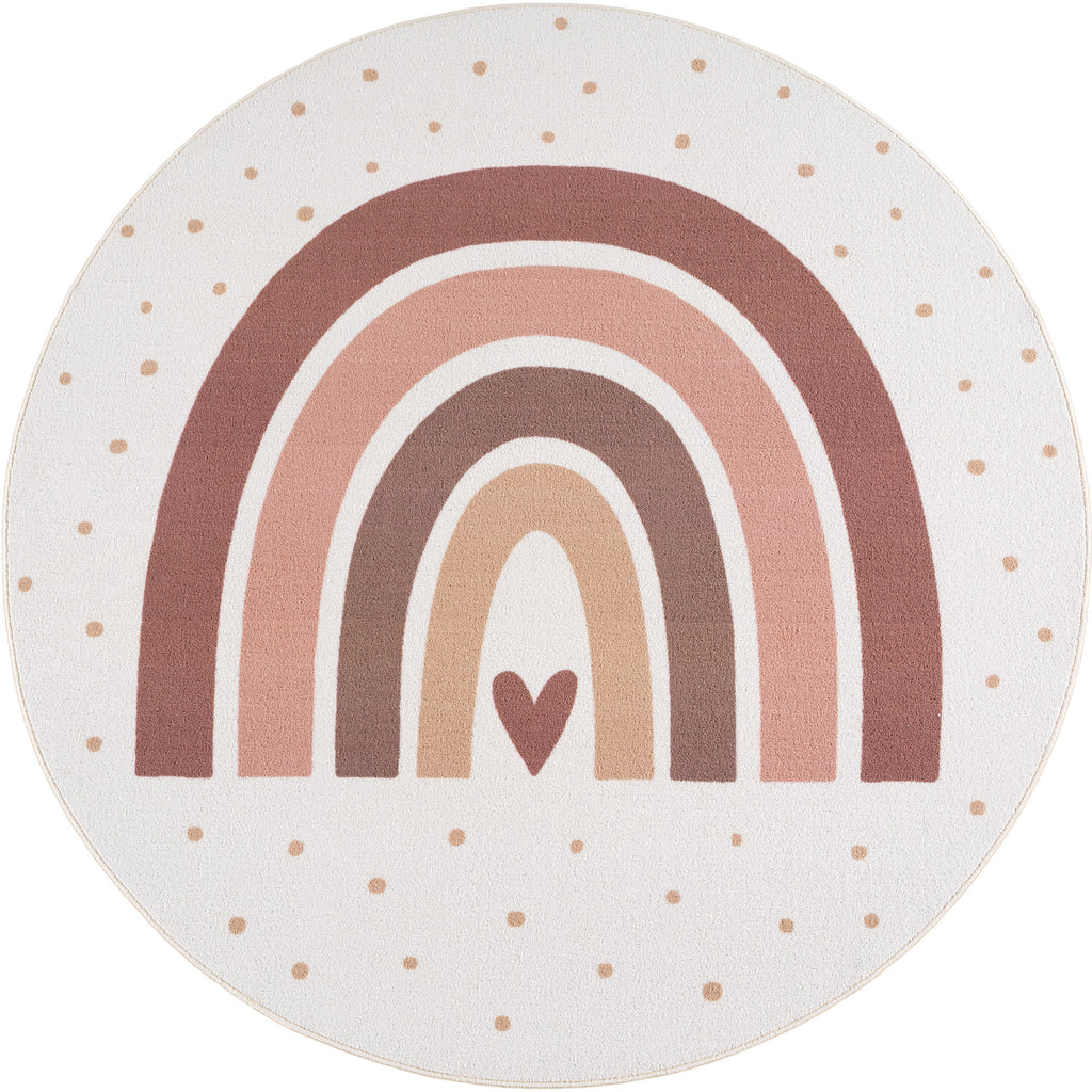 Mini 1132 creme Regenbogen Muster