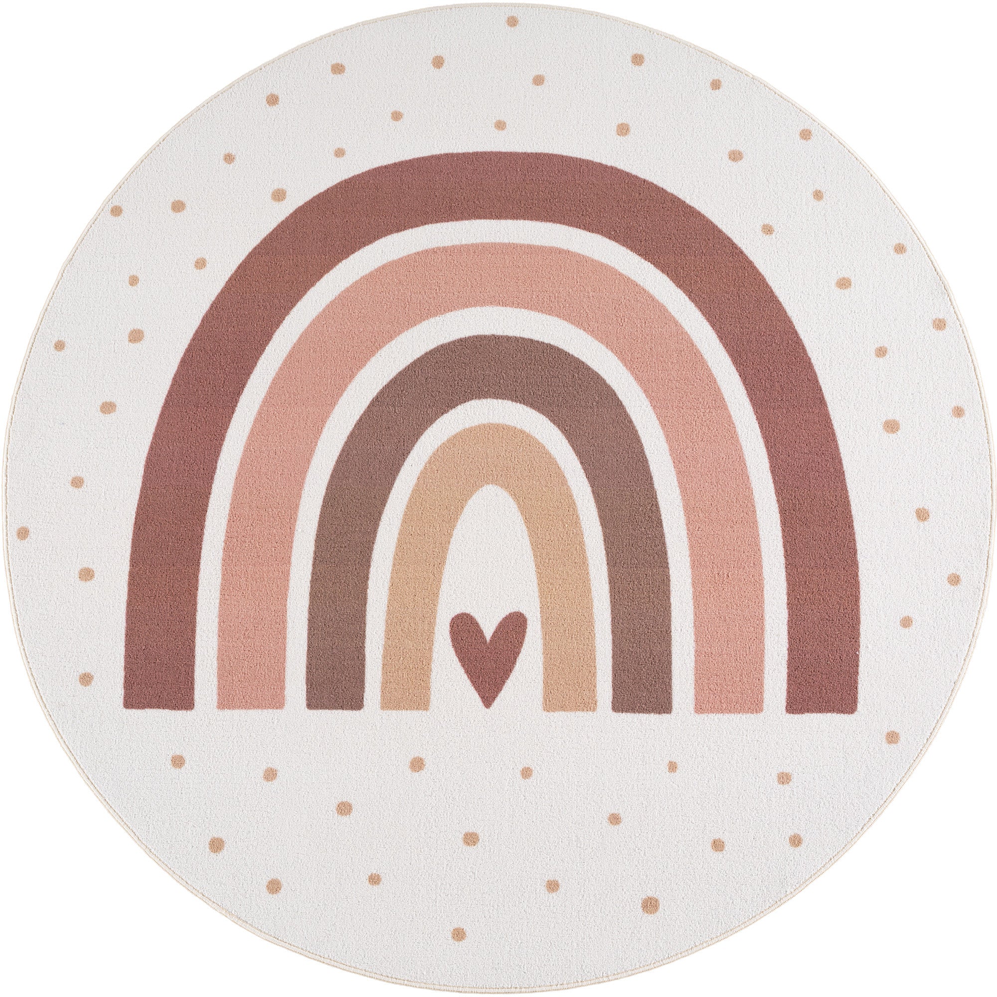 Mini 1132 creme Regenbogen Muster