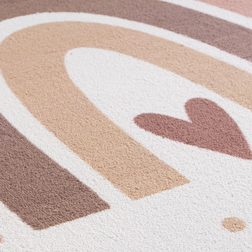 Mini 1132 creme Regenbogen Muster