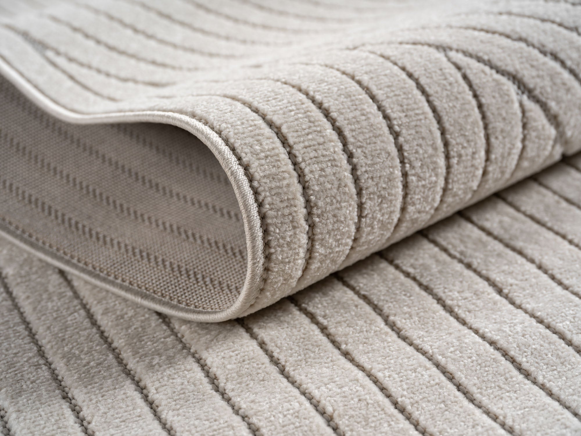 Nora 1201 creme moderner Designer Teppich