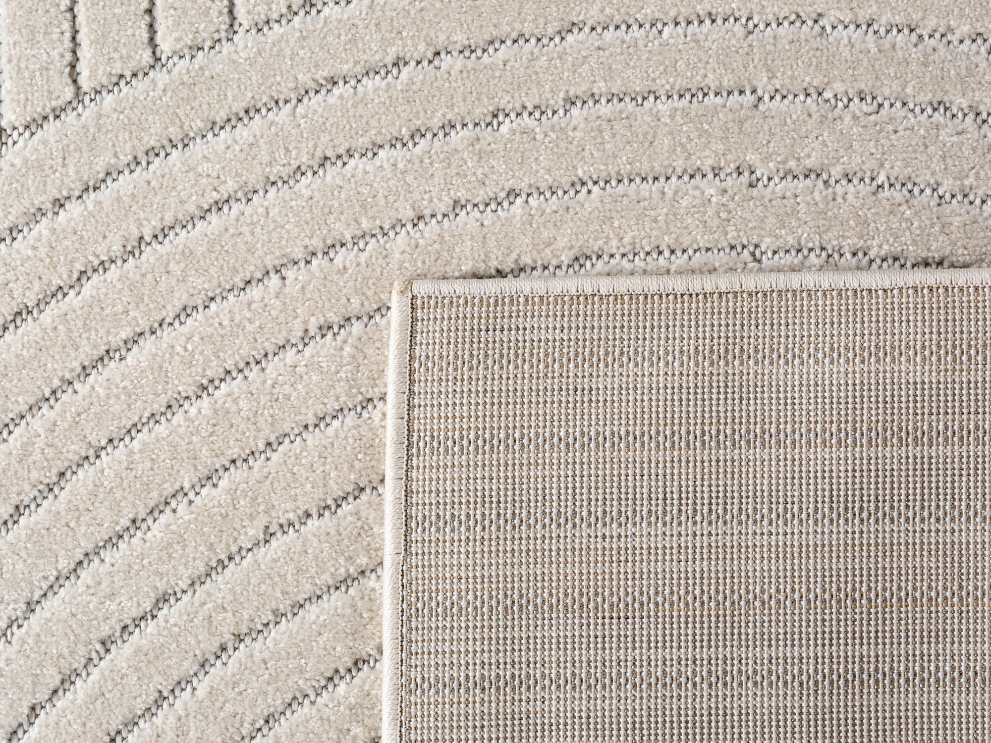 Nora 1201 creme moderner Designer Teppich