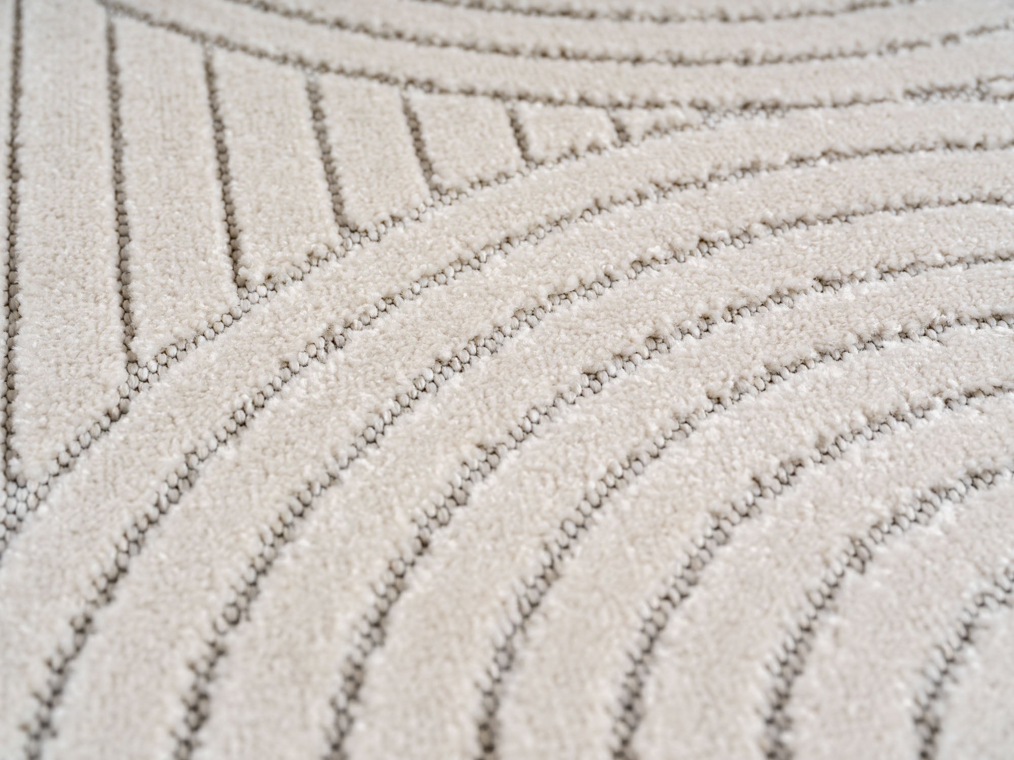 Nora 1201 creme moderner Designer Teppich