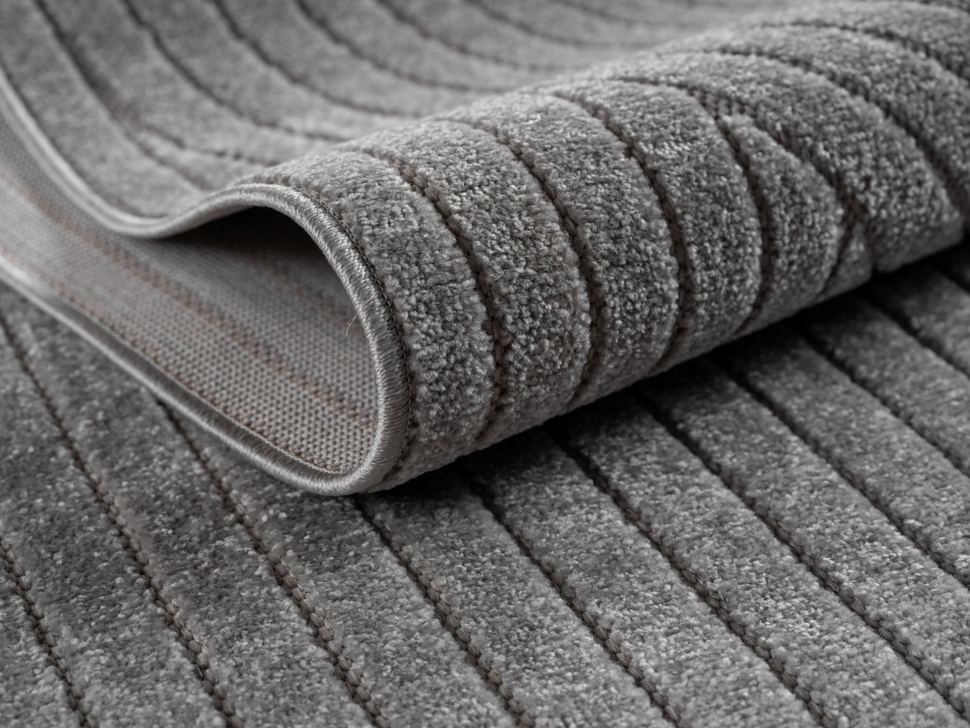 Nora 1201 grau moderner Designer Teppich