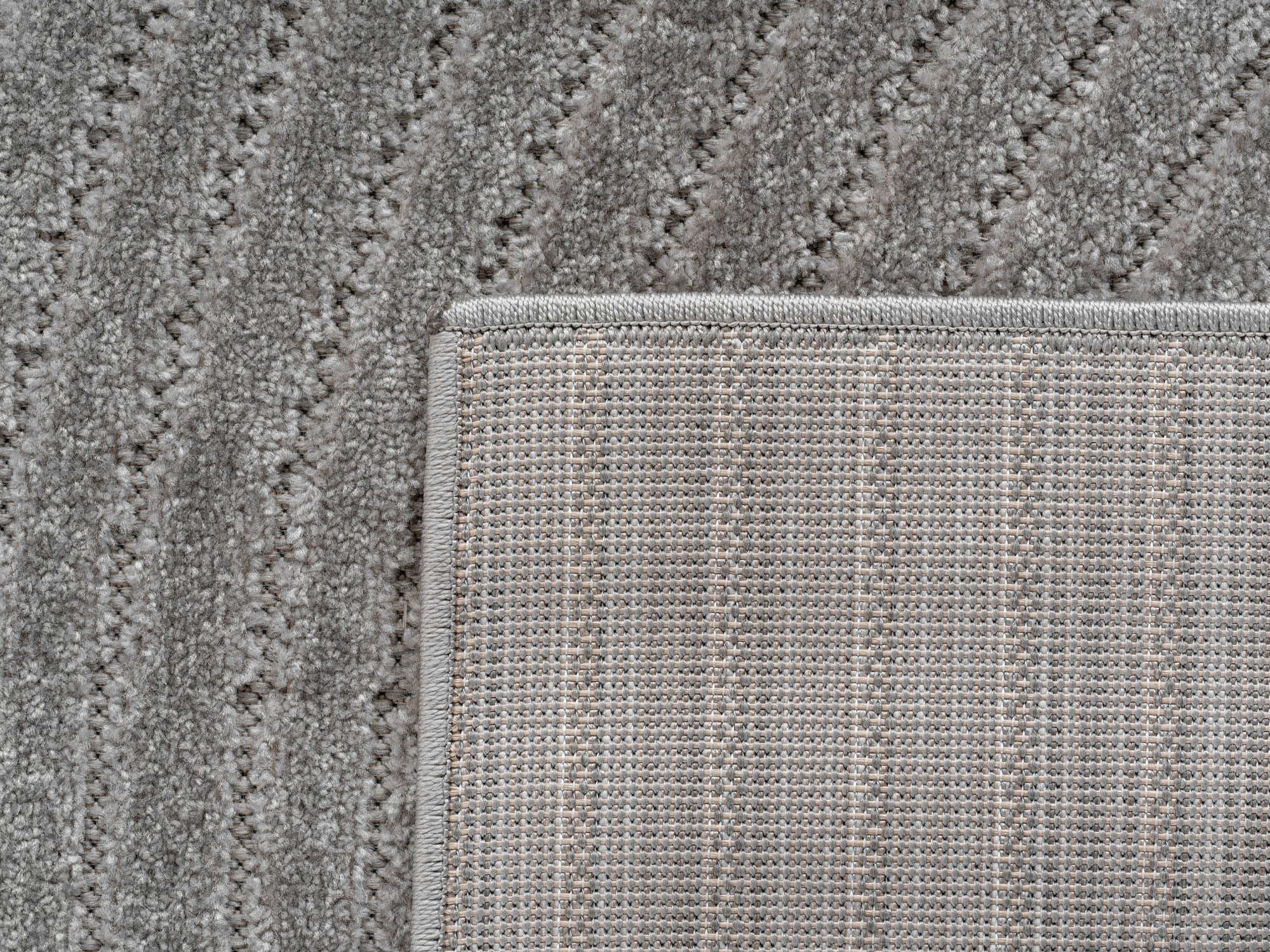 Nora 1201 grau moderner Designer Teppich