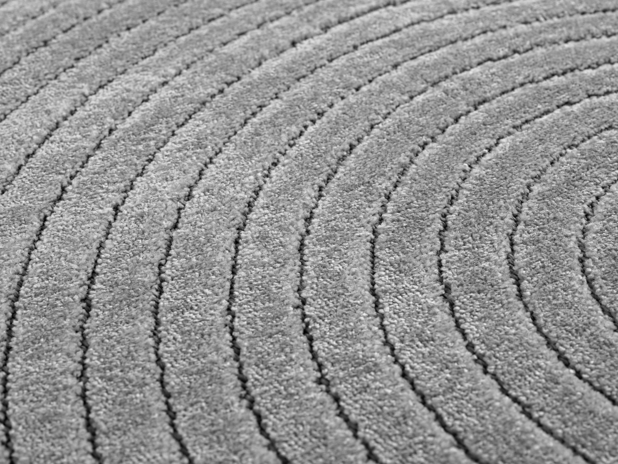 Nora 1201 grau moderner Designer Teppich