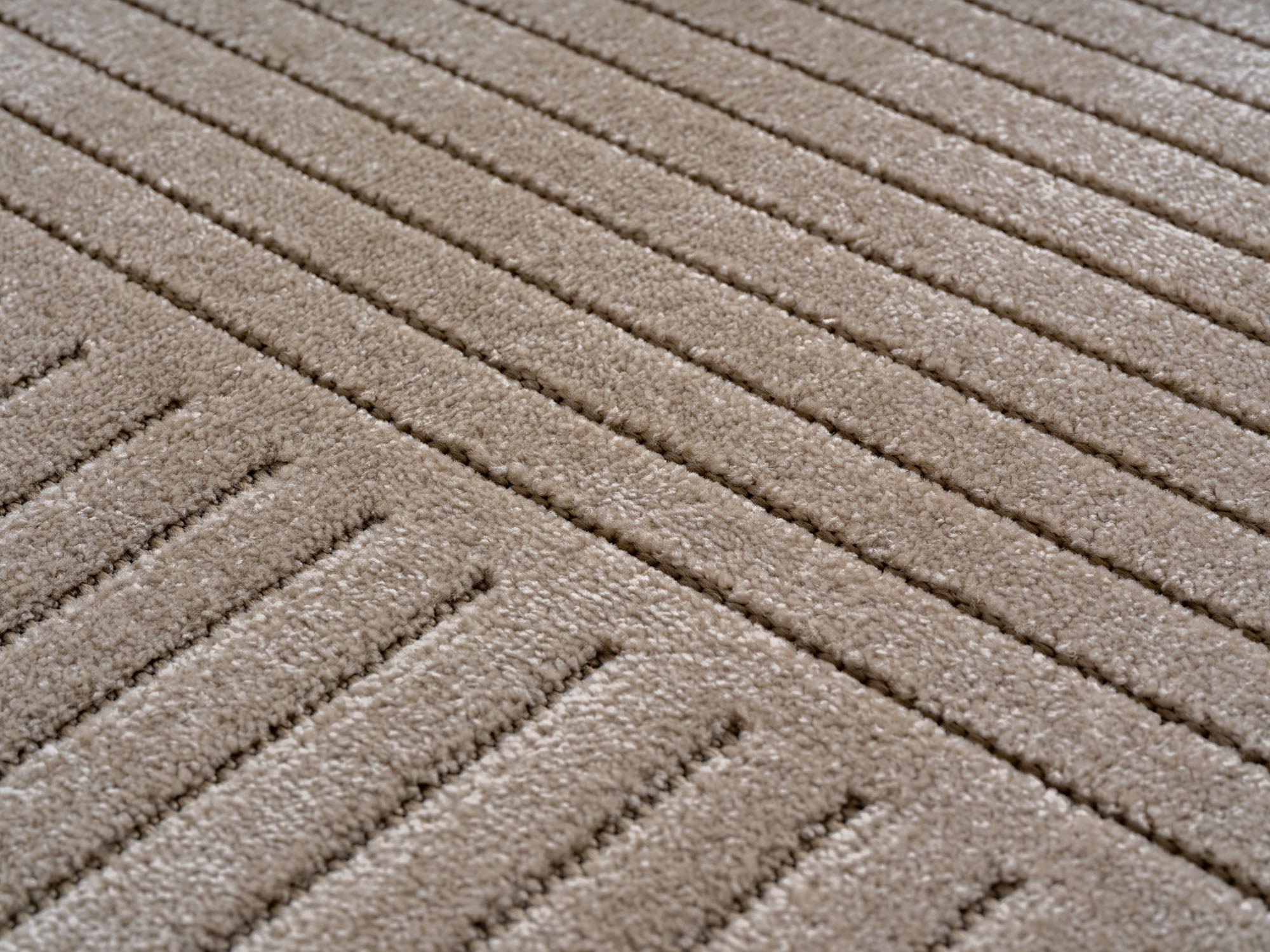 Nora 1202 beige moderner Designer Teppich