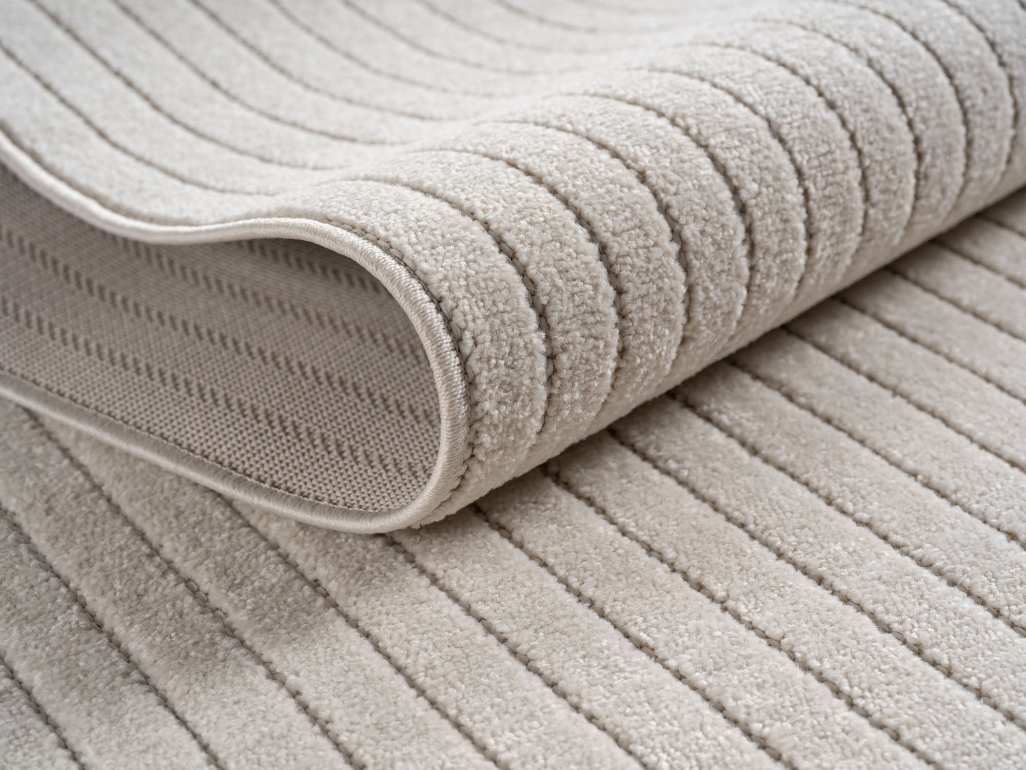 Nora 1202 creme moderner Designer Teppich