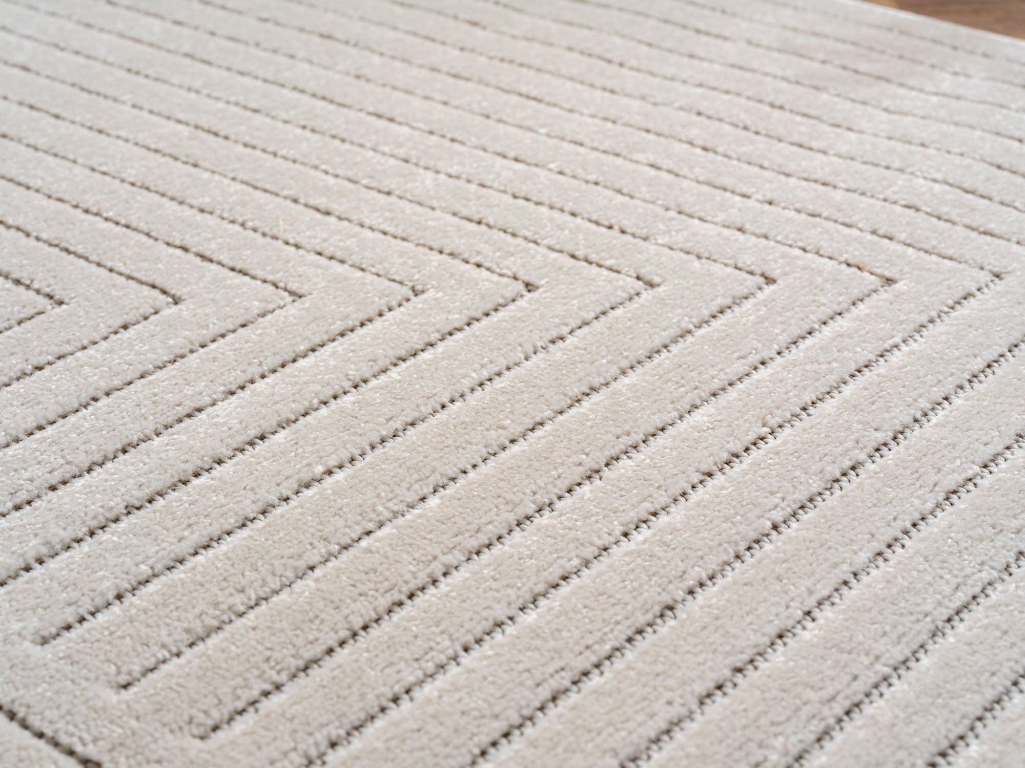 Nora 1202 creme moderner Designer Teppich