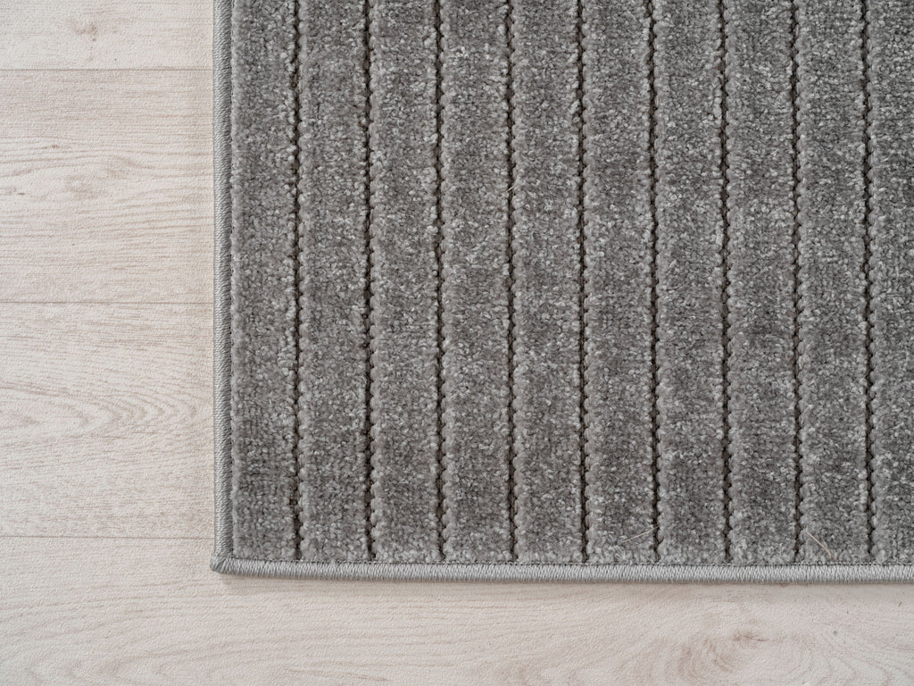 Nora 1202 grau moderner Designer Teppich