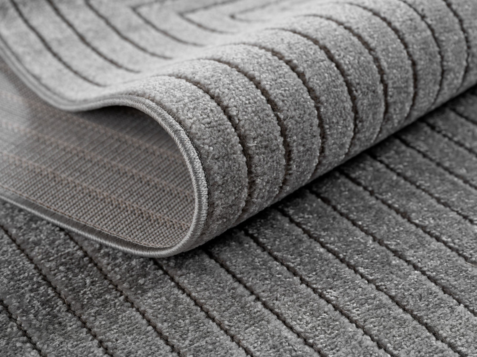 Nora 1202 grau moderner Designer Teppich