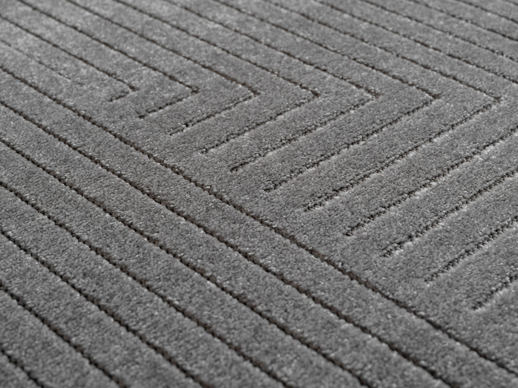 Nora 1202 grau moderner Designer Teppich