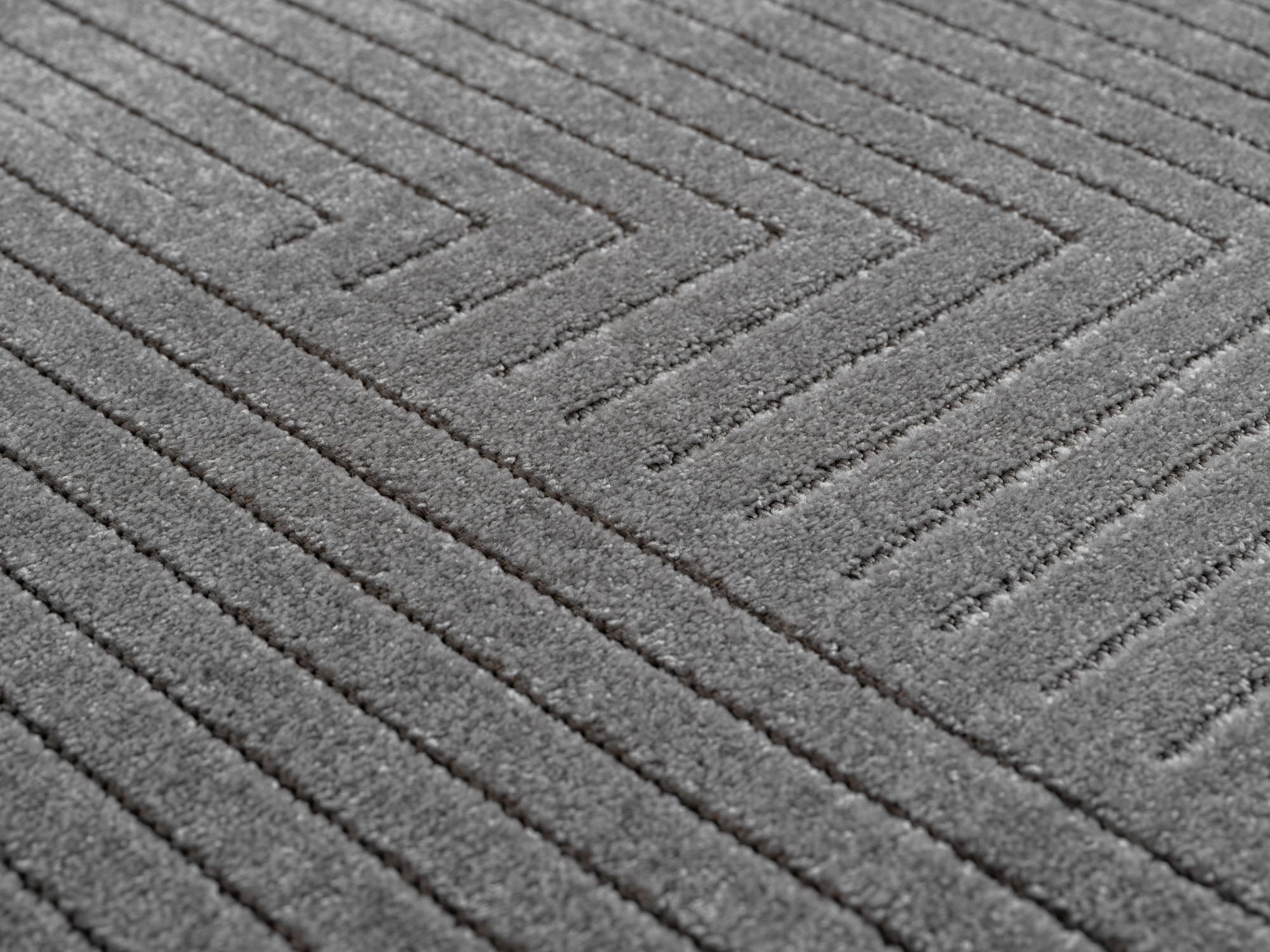 Nora 1202 grau moderner Designer Teppich