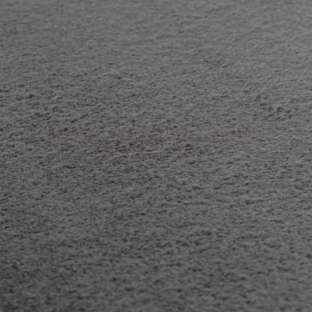 Amber 1400 grau kuschelig & weich Plüschteppich