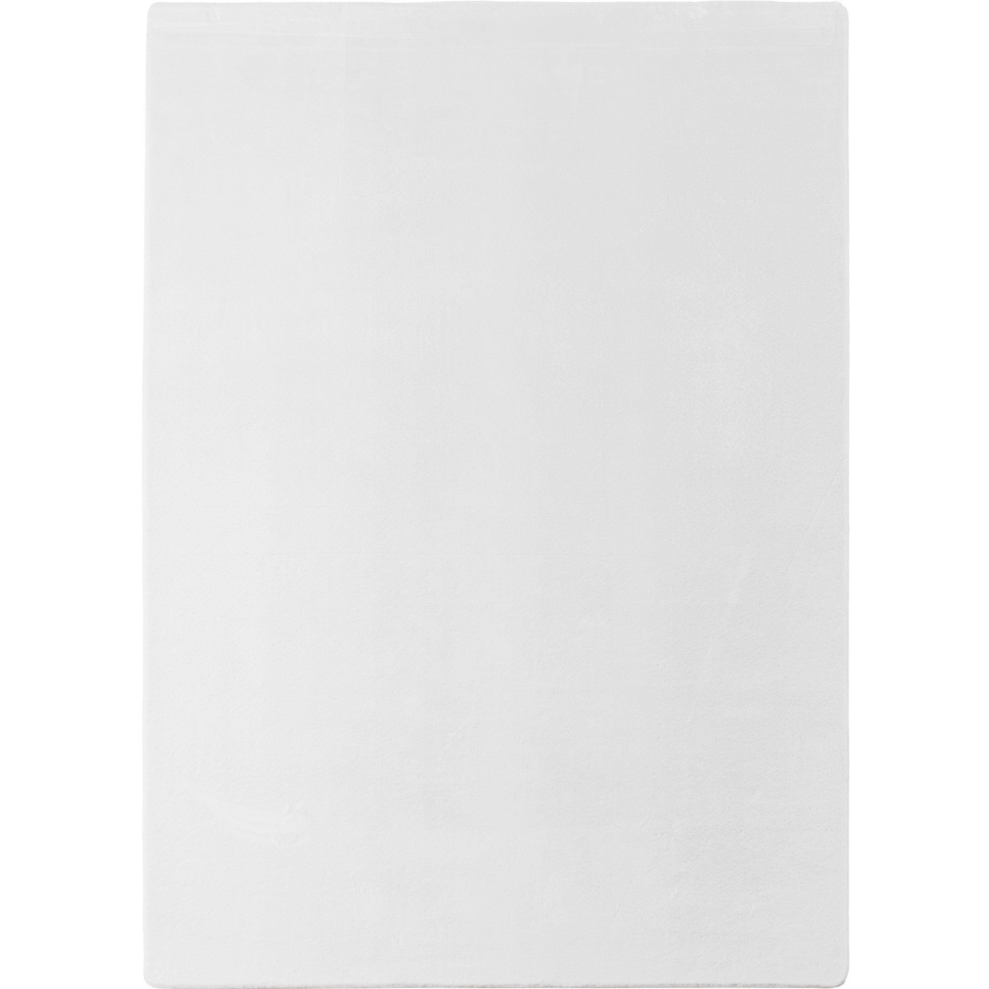 Amber 1400 weiß kuschelig & weich Plüschteppich