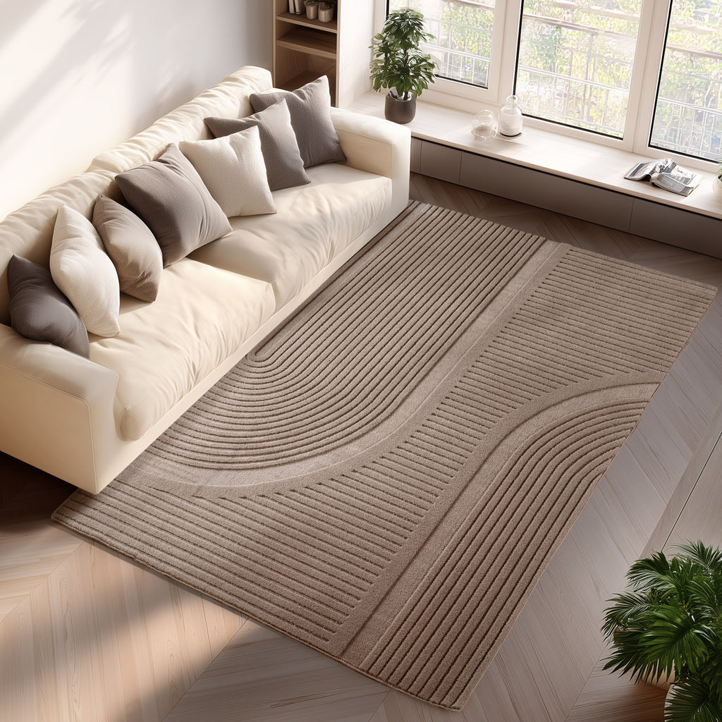 Pia 1612 beige Moderner Designer Teppich