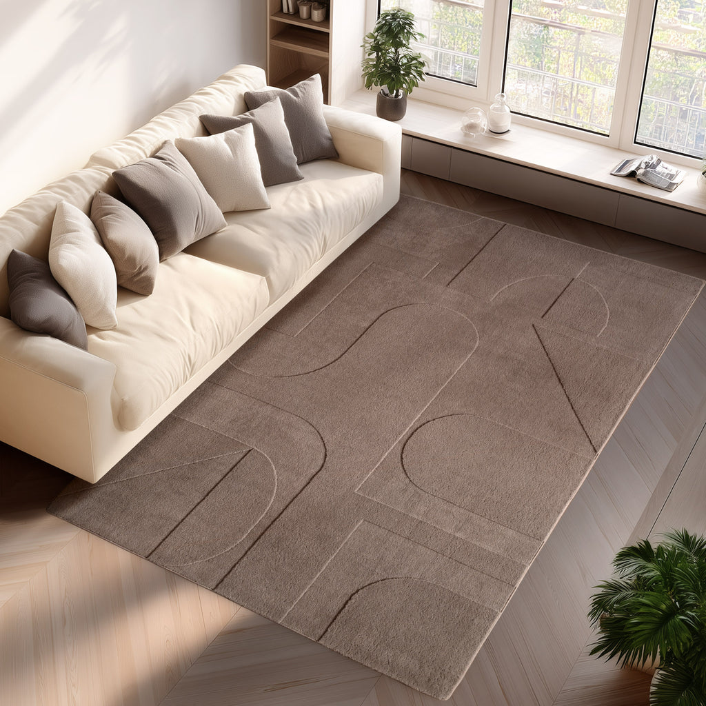 Pia 1614 beige Moderner Designer Teppich