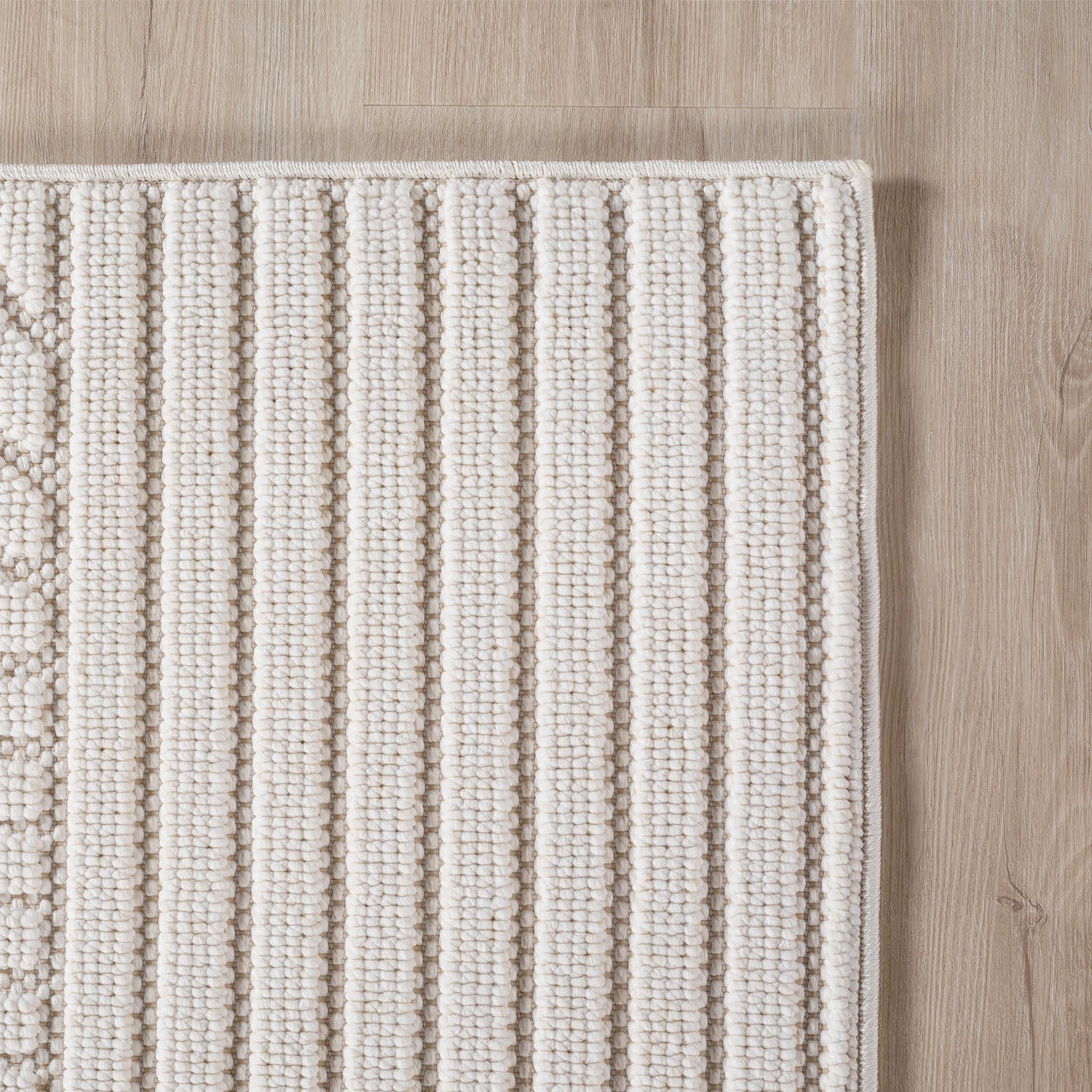 Hira 2201 creme, geflochtener weichflor Teppich, tolle Musterungen