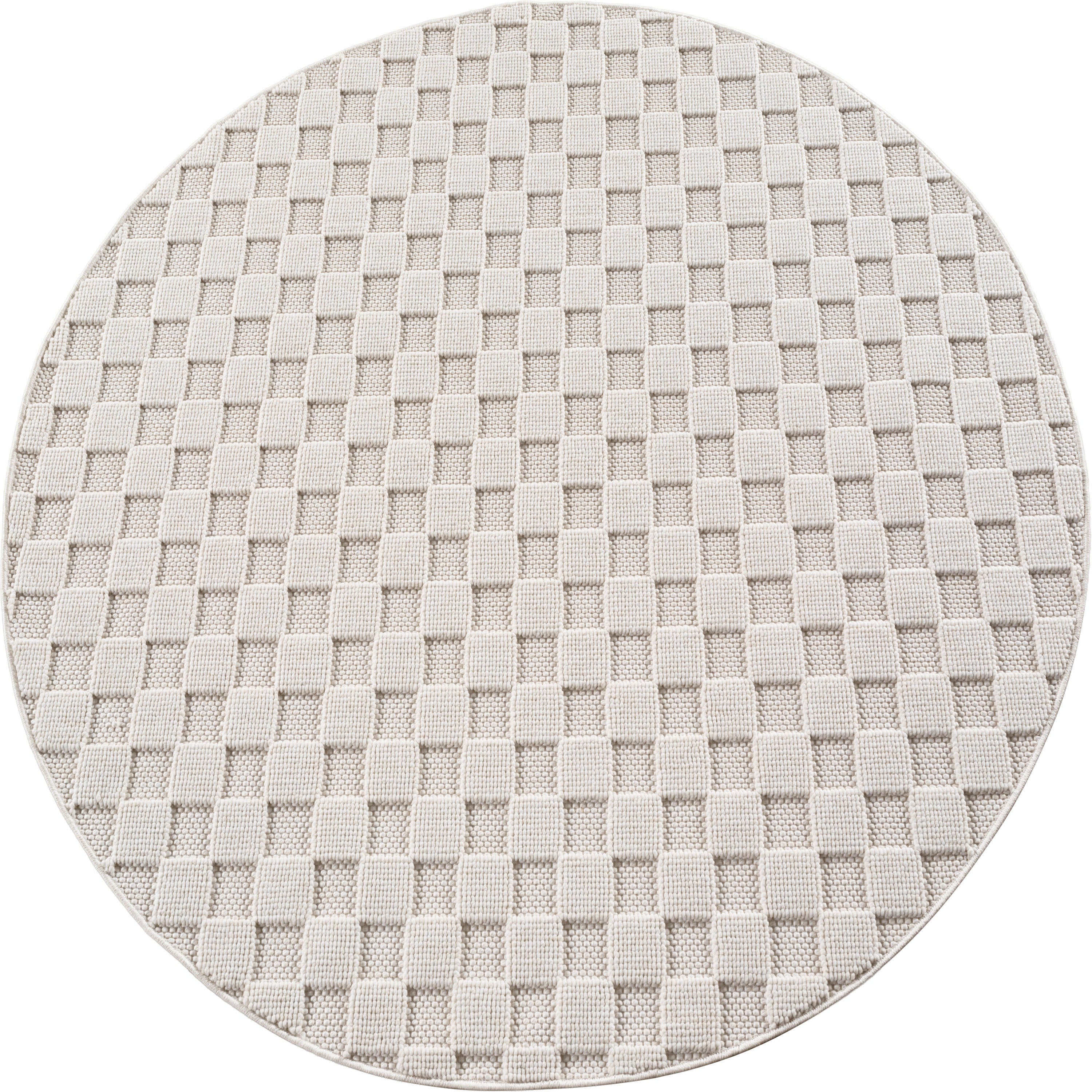 Hira 2203 creme, geflochtener weichflor Teppich, tolle Musterungen