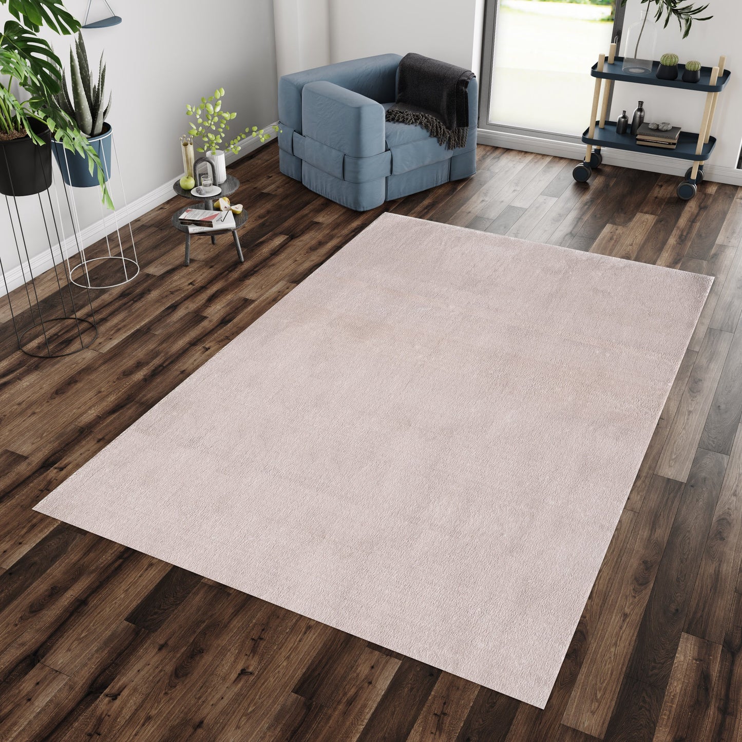 Cuddly 2600 beige Plüschteppich kuschelig & weich
