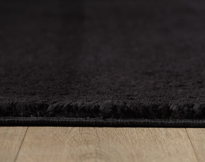 Cuddly 2600 black Plüschteppich kuschelig & weich