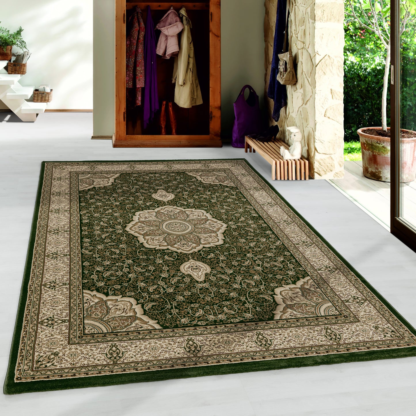 Sahara 2601 grün Orientalischer Designer Teppich