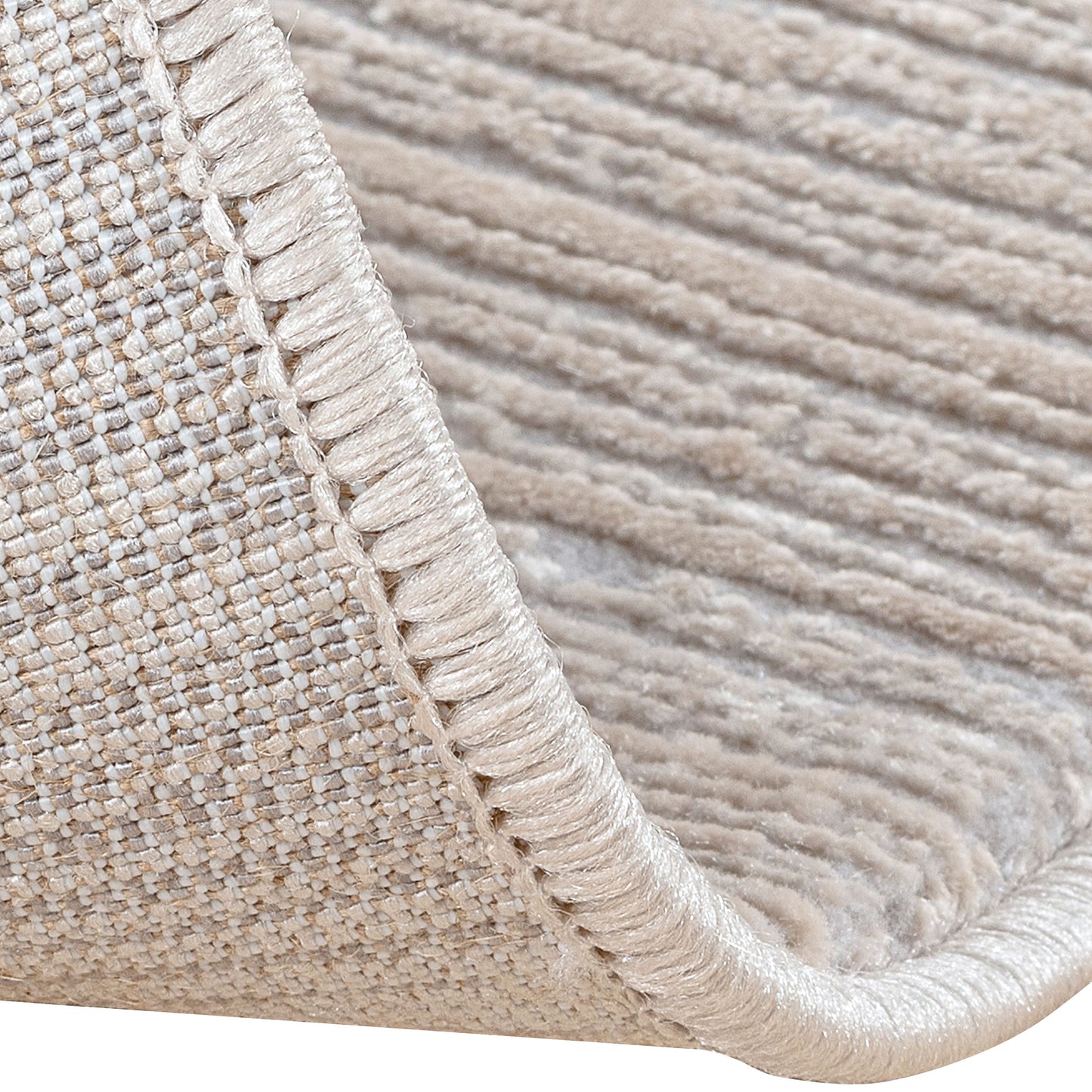 Lima 4050 hellgrau-beige hochqualitativer Moderner Designer Teppich