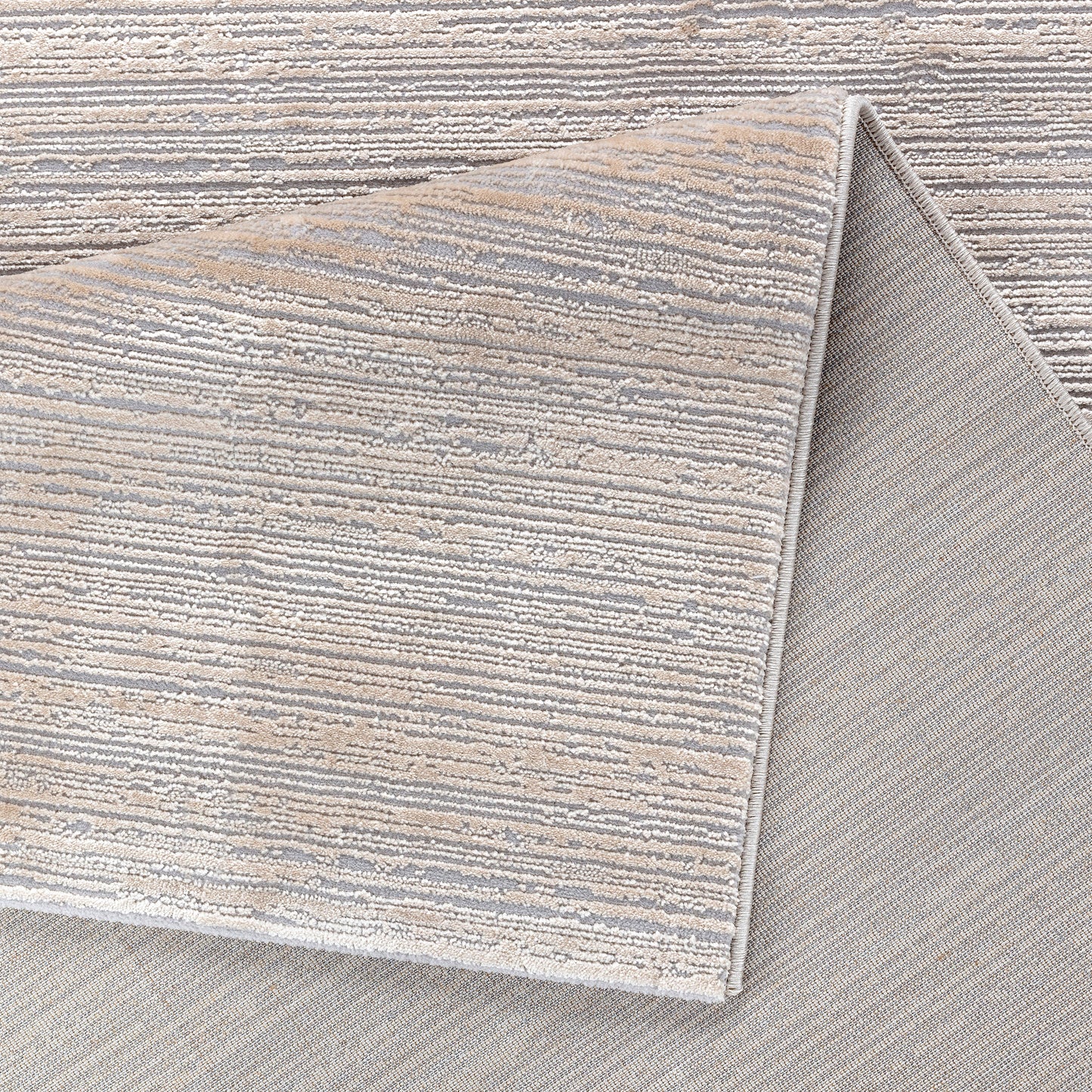 Lima 4050 hellgrau-beige hochqualitativer Moderner Designer Teppich