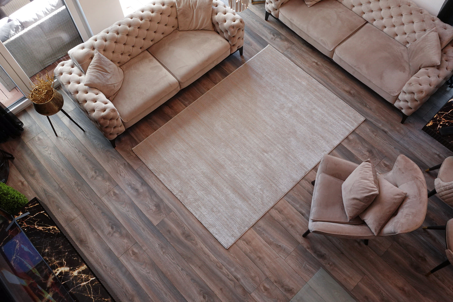 Lima 4050 hellgrau-beige hochqualitativer Moderner Designer Teppich