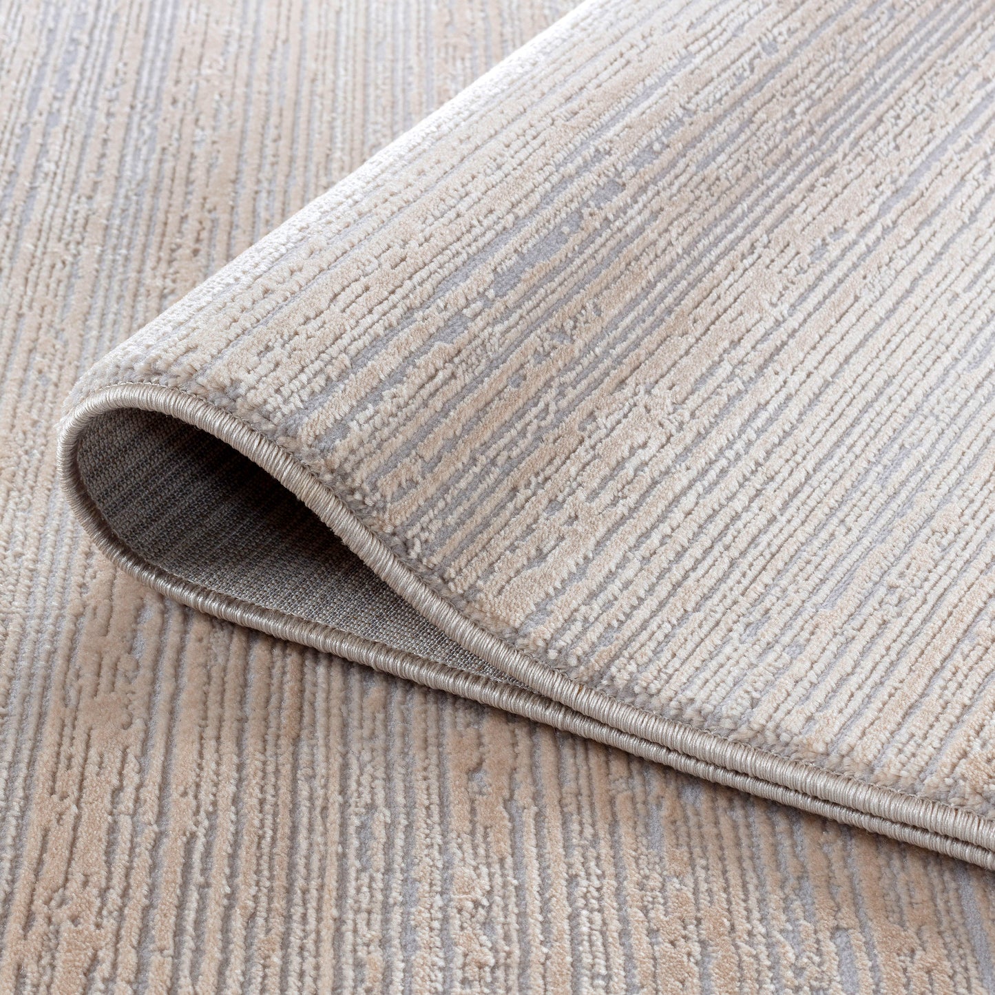 Lima 4050 hellgrau-beige hochqualitativer Moderner Designer Teppich