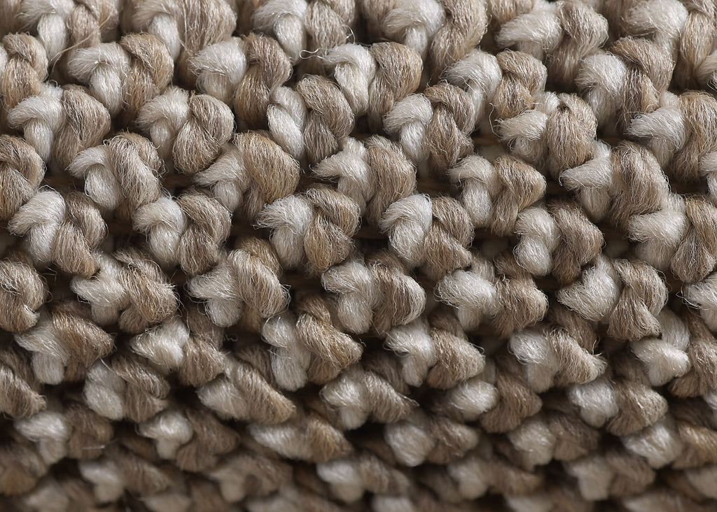 Lena 4300 braun geflochtener Weichflor Teppich