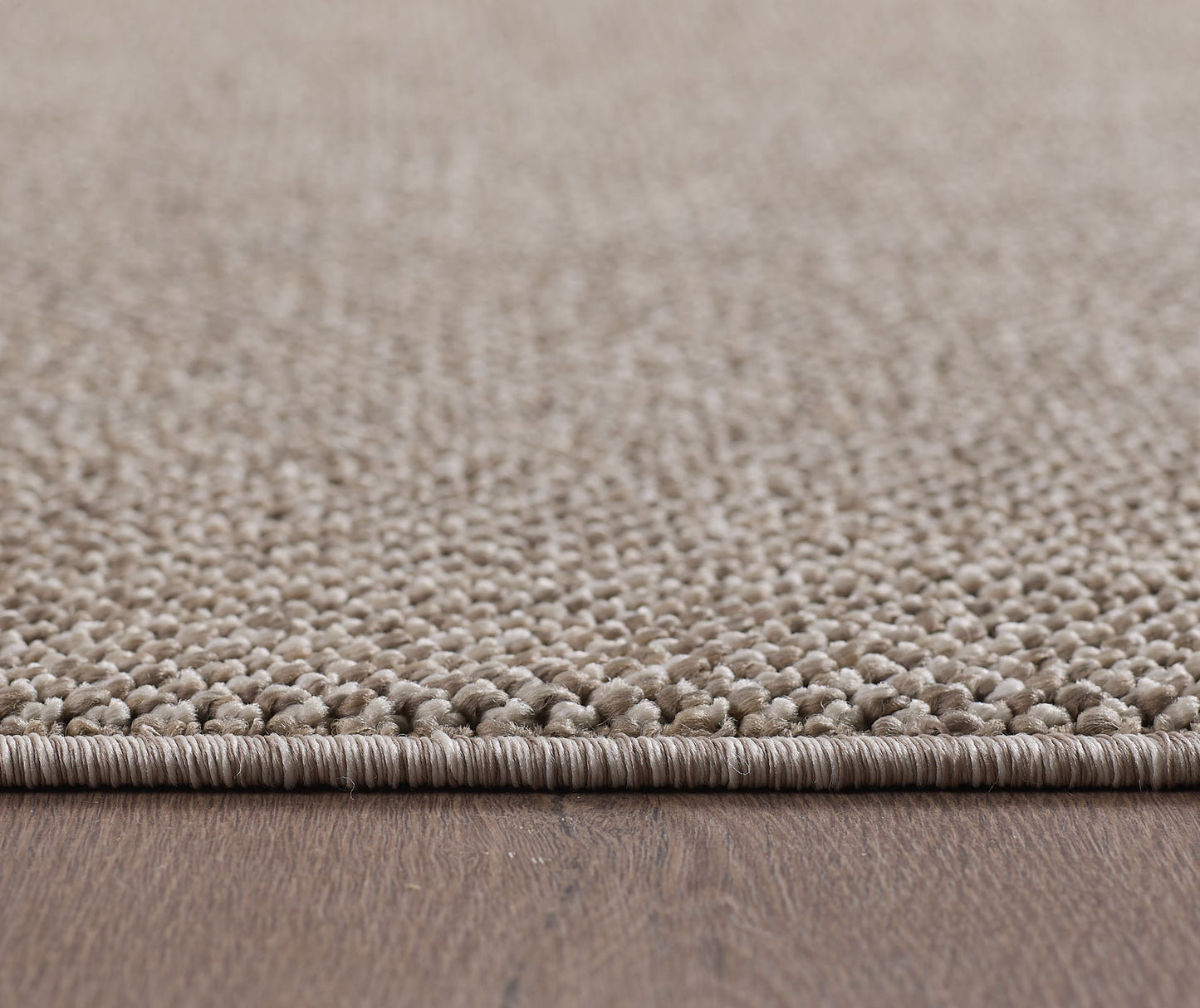Lena 430 braun / Weichflor Teppich geflochten