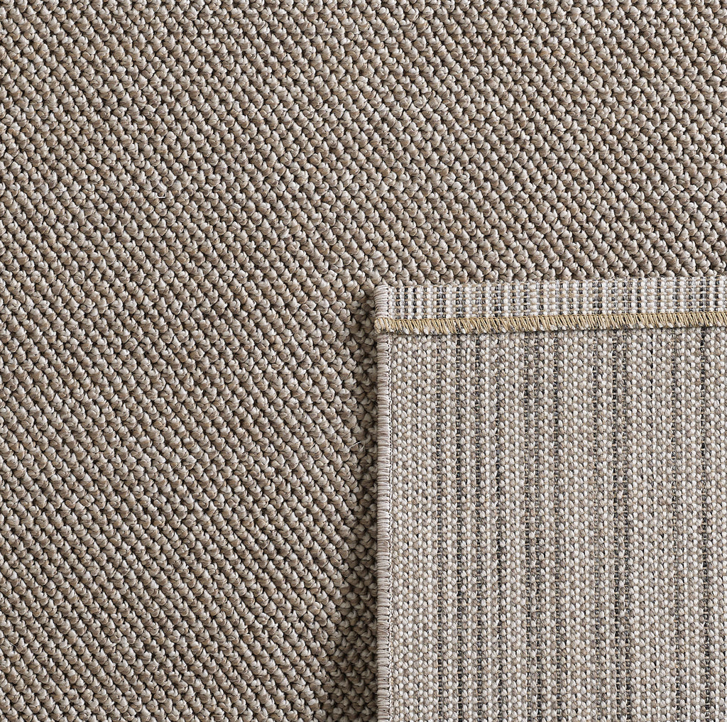 Lena 4300 braun geflochtener Weichflor Teppich